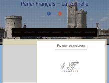 Tablet Screenshot of parlerfrancaislarochelle.com